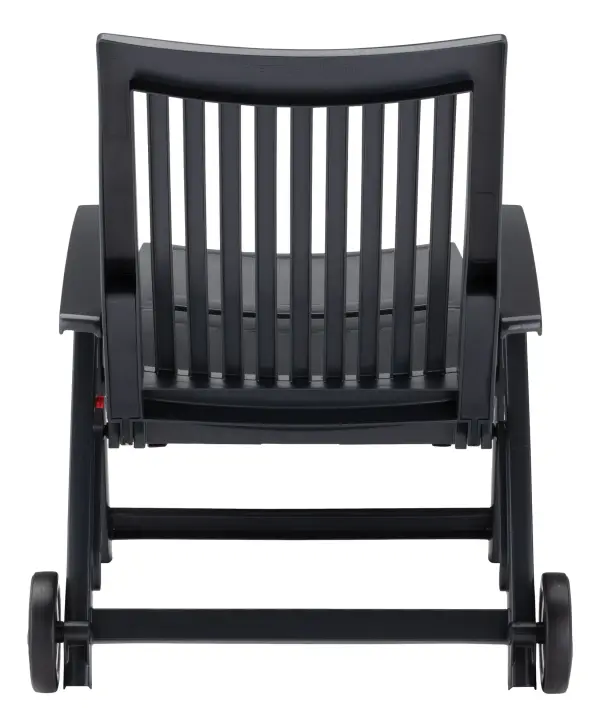 Roma Polymer Resin Multi-Position Lounger, Anthracite - Image 6