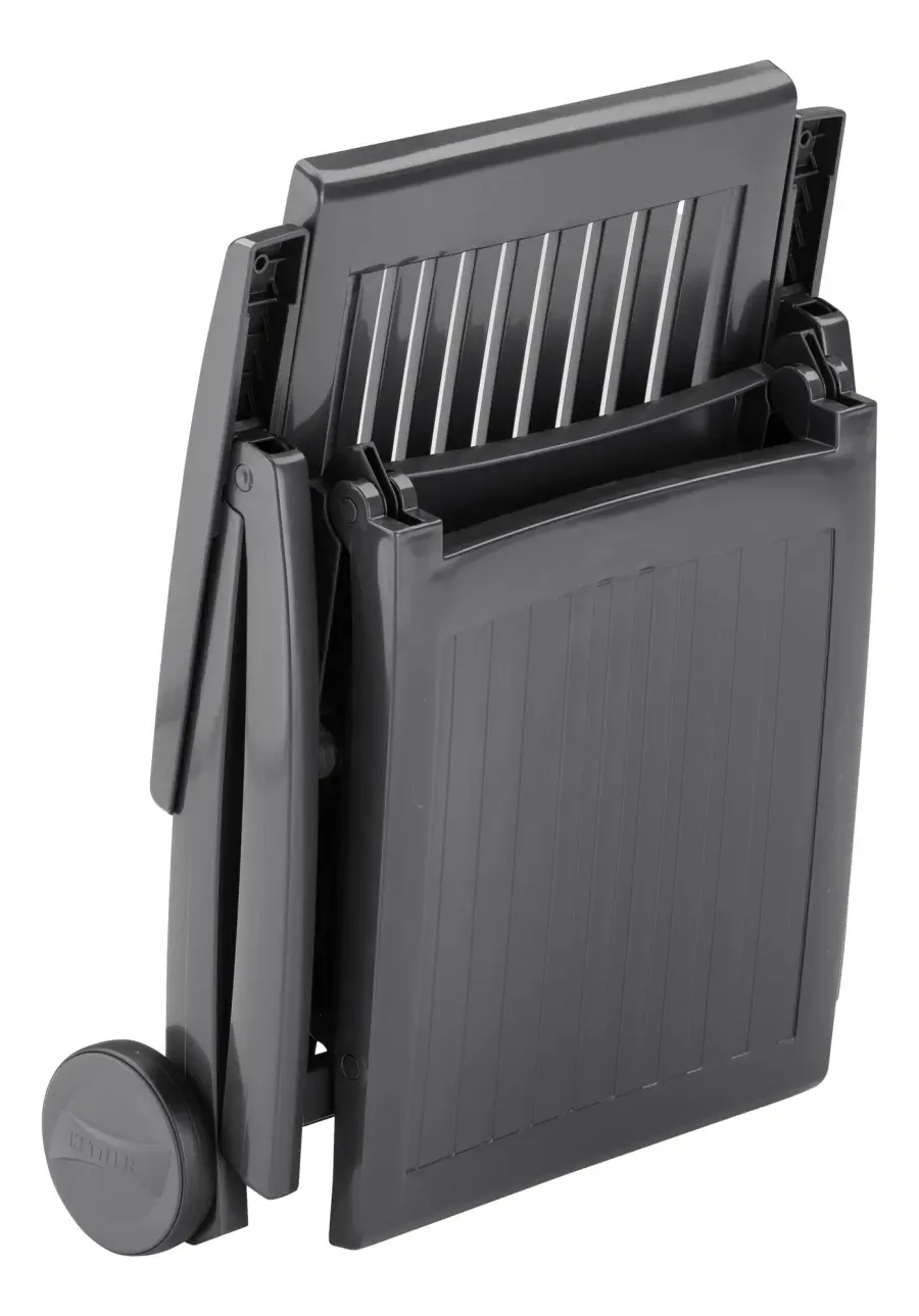 Roma Polymer Resin Multi-Position Lounger, Anthracite - Image 7