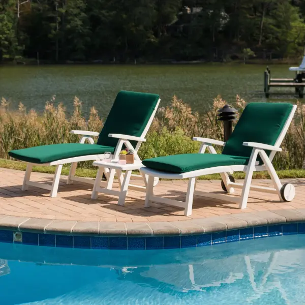 Roma Multi-Position Lounger Set with Table & Cushions - Image 5