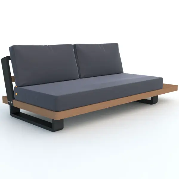 Fitz Roy Teak Sofa with Integrated Side Table - Image 3