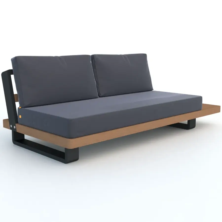 Fitz Roy Teak Sofa with Integrated Side Table - Image 3