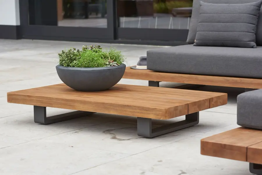 Fitz Roy Teak Corner Conversation Set - Image 7