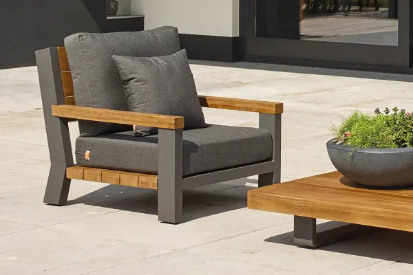 Fitz Roy Teak Corner Conversation Set - Image 8