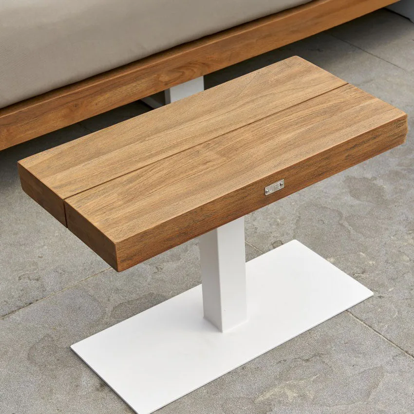 Nevada Teak Top Side Table
