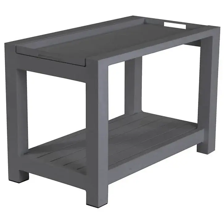 Easy Serving Trolley - White Aluminum - Image 1