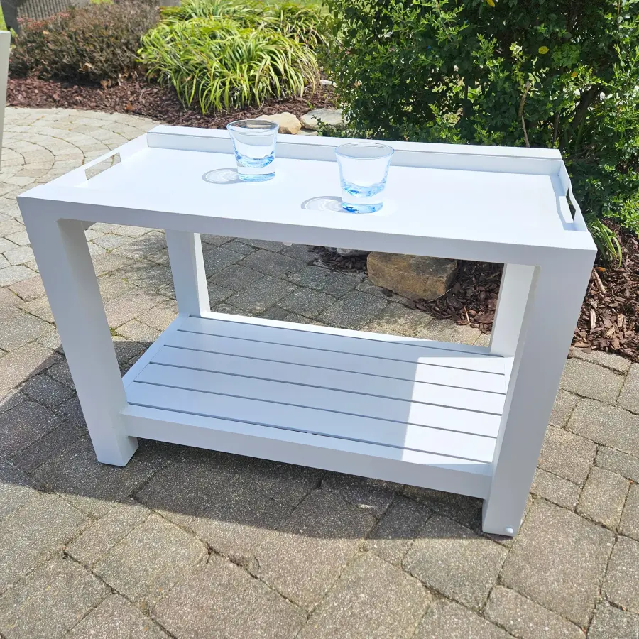 Easy Serving Trolley - White Aluminum - Image 4