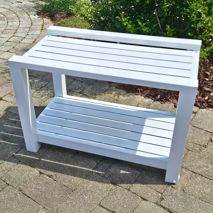 Easy Serving Trolley - White Aluminum - Image 5