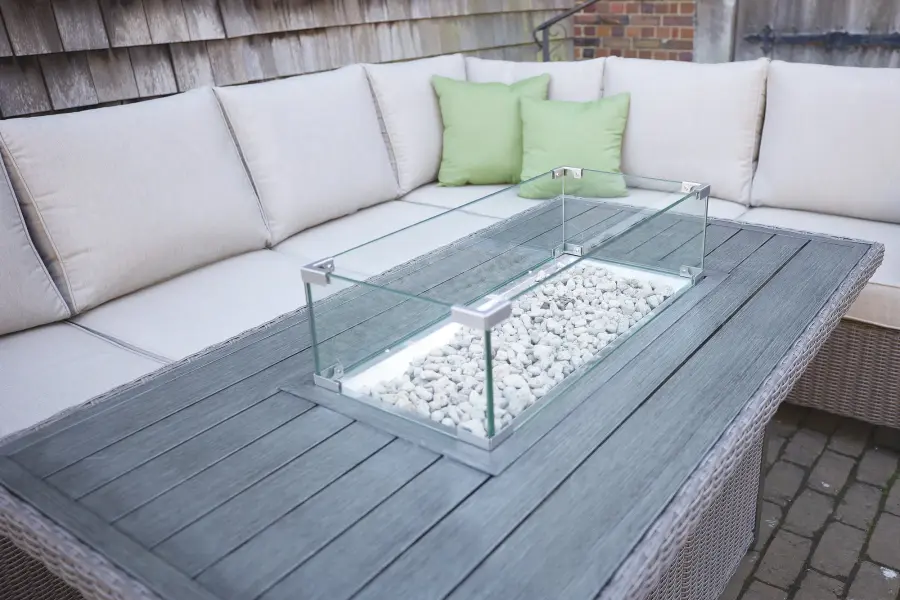 Palma Wicker Fire Table - Image 6