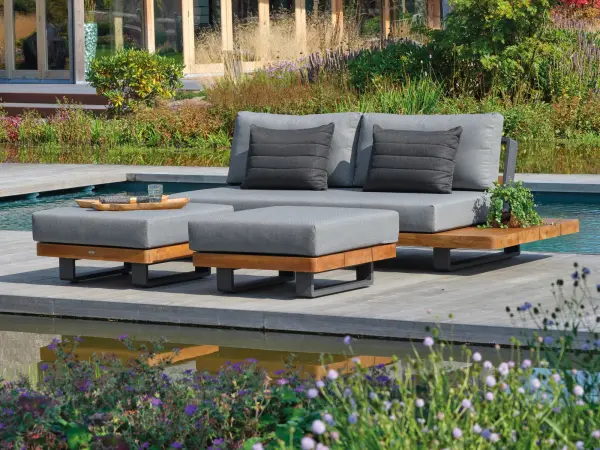 Fitz Roy Teak Outdoor Sofa - Image 4