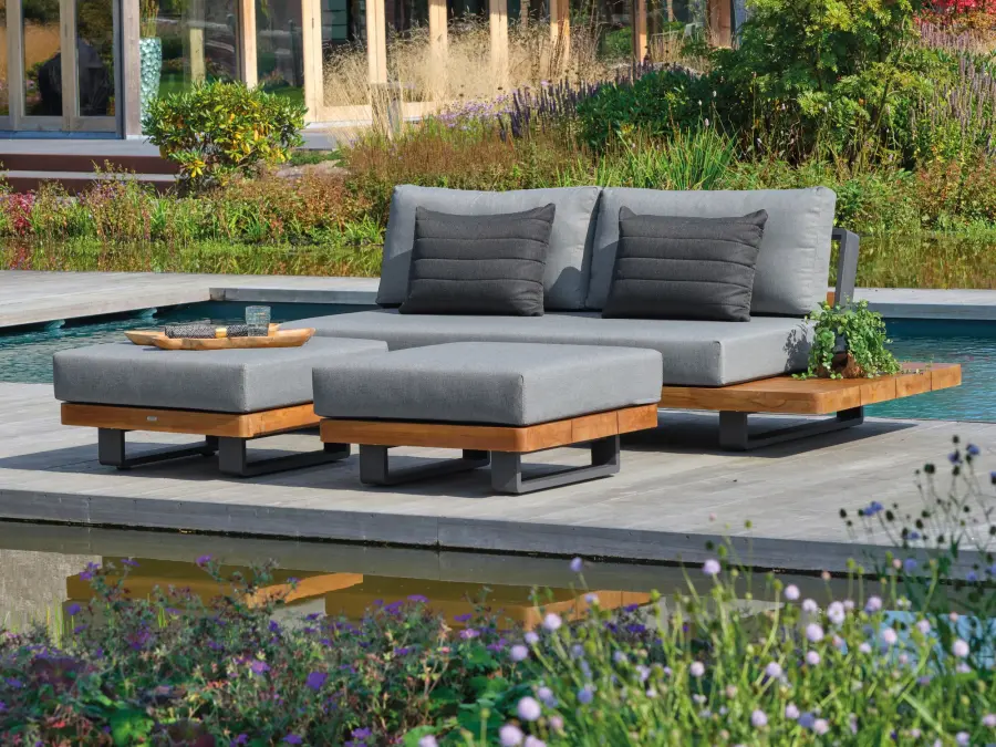 Fitz Roy Teak Outdoor Sofa - Image 4