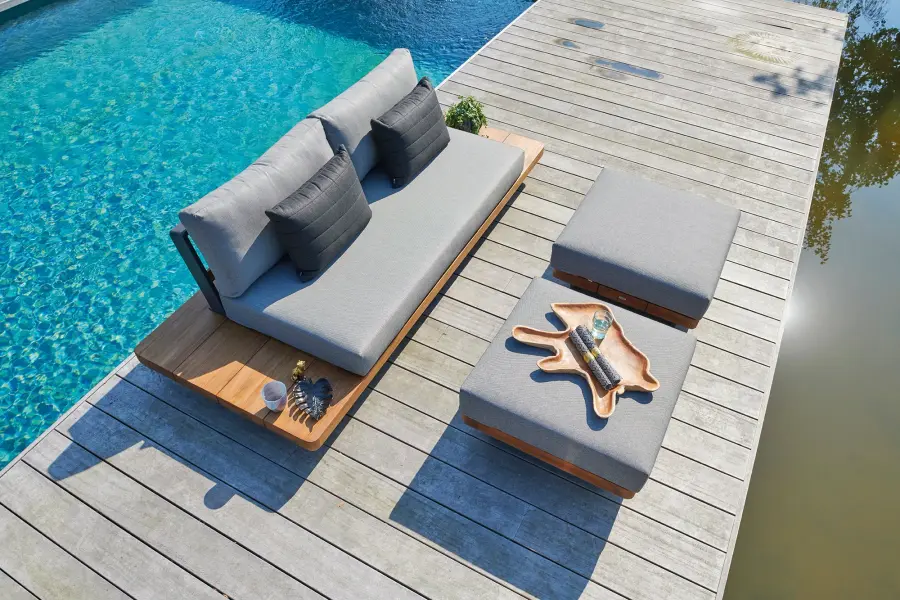 Fitz Roy Teak Outdoor Sofa - Image 5