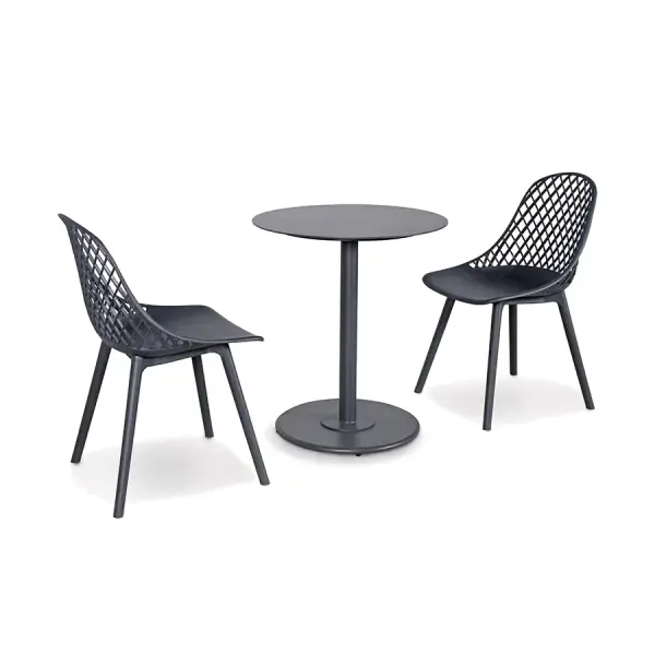 Café Milano Bistro Chair in Charcoal Grey - Image 5
