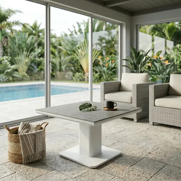 LUKA Adjustable Height Tables, White - Image 6