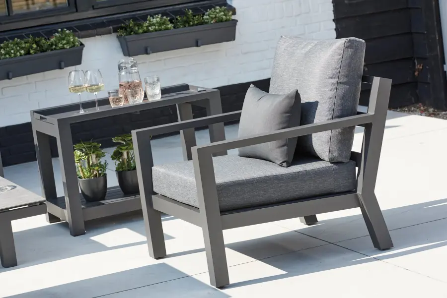 Timber Corner Conversation Set with Lounge Chair - Image 4