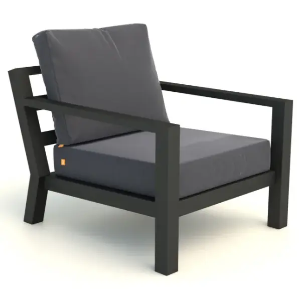 The Timber Lounge Chair combines contemporary style with exceptional outdoor durability. Featuring powder-coated aluminum construction, Sunbrella cushions, and deep seating design for maximum comfort.