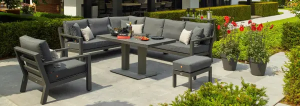 Timber Lounge Chair in Lava with Natte Charcoal Cushion - Image 3