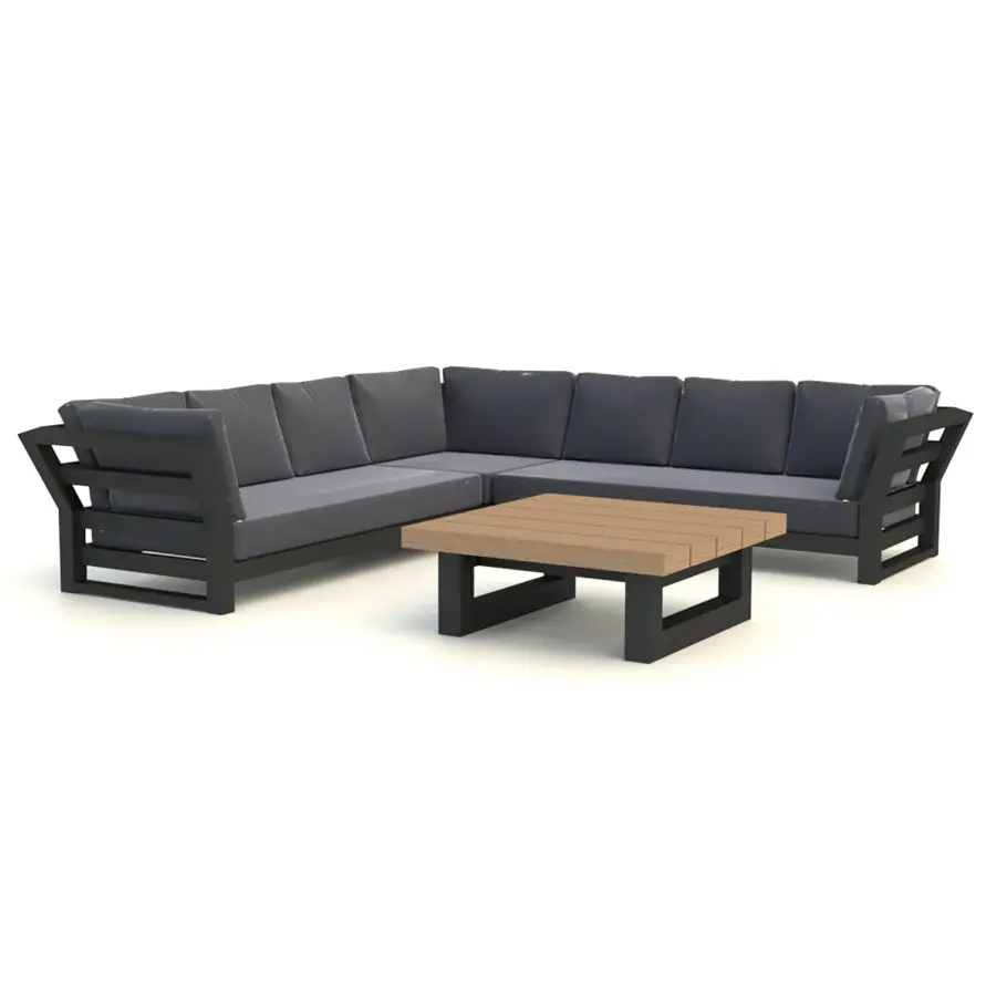 Nevada Large Corner Conversation Set with Ottoman - Image 6