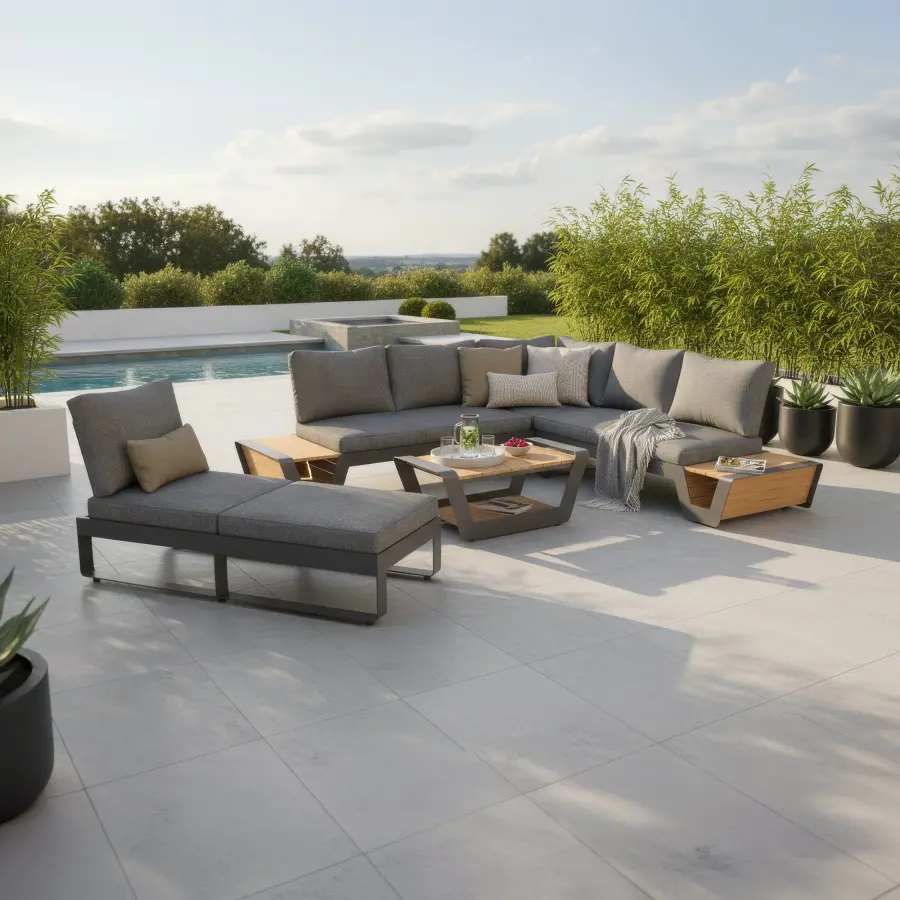 V-Style 6-Piece Corner Sectional Set - Image 1