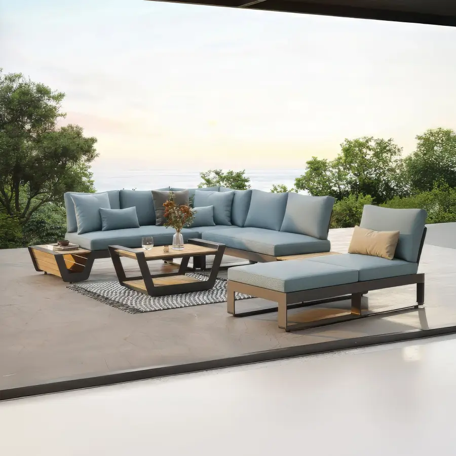 V-Style 6-Piece Corner Sectional Set - Image 2