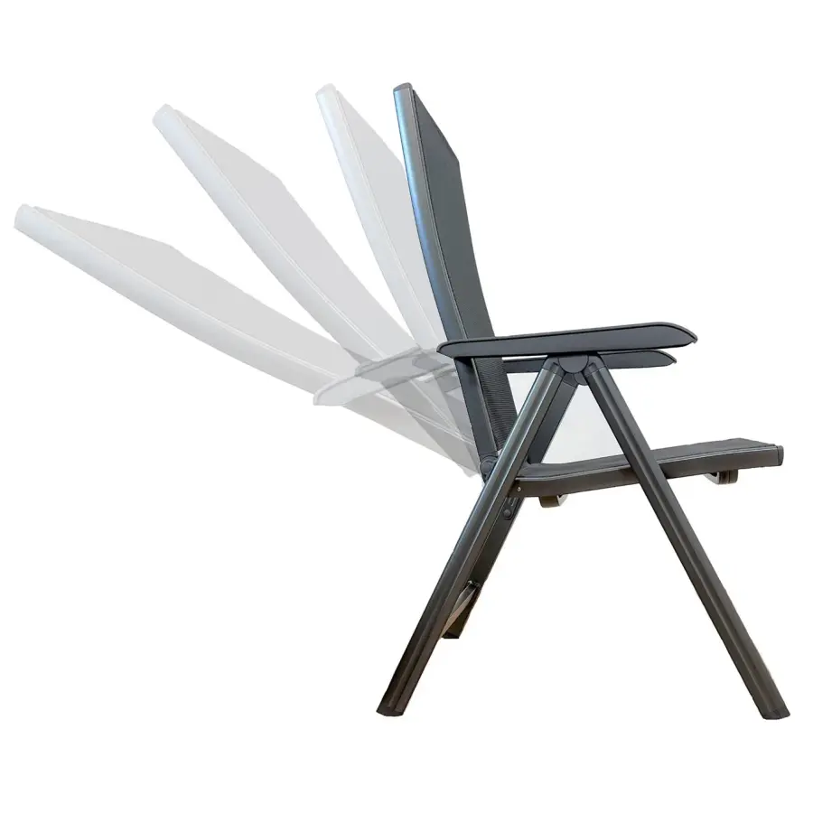 Basic Plus 5-Piece Outdoor Dining Set with Multi-Position Chairs - Image 7