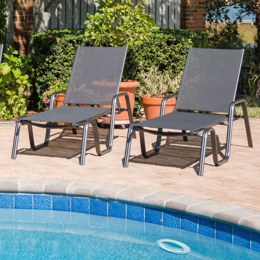 Basic Plus Stackable Lounger (2-Pack) - Image 2