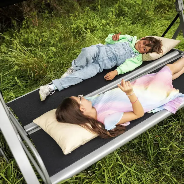 Paradiso 3-Seater Reclining Swing/Daybed - Silver/Anthracite - Image 6