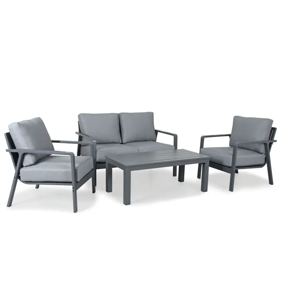 Paros Aluminum Outdoor Lounge Set - Image 2