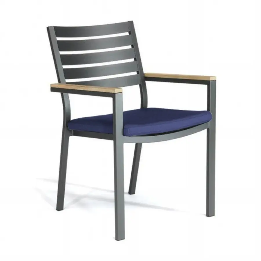 Elba 5-Piece Outdoor Dining Set with Spectrum Indigo Cushions - Image 3