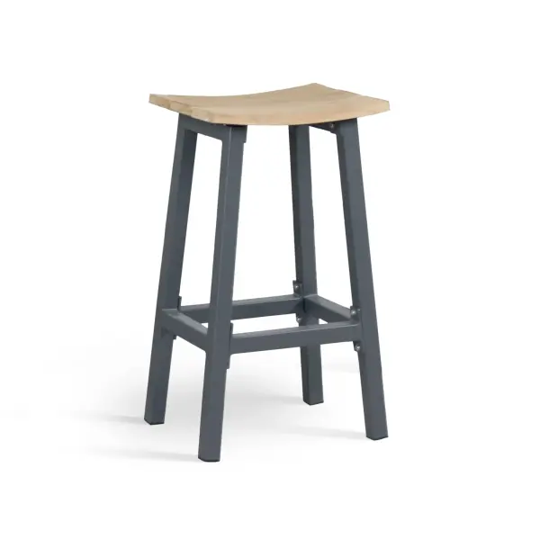 Elba Aluminum Bar Set With Teak Accents - Image 5