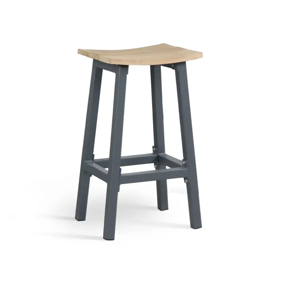 Elba Aluminum Bar Set With Teak Accents - Image 5