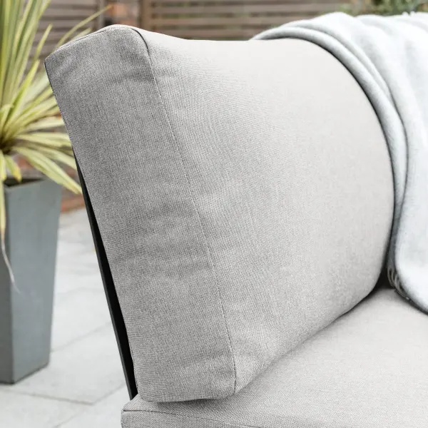 Elba Aluminum Armless Lounge Chair with Cushion - Image 3