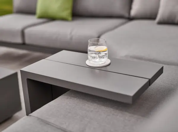 Elba Powder Coated Aluminum Side Table - Image 4