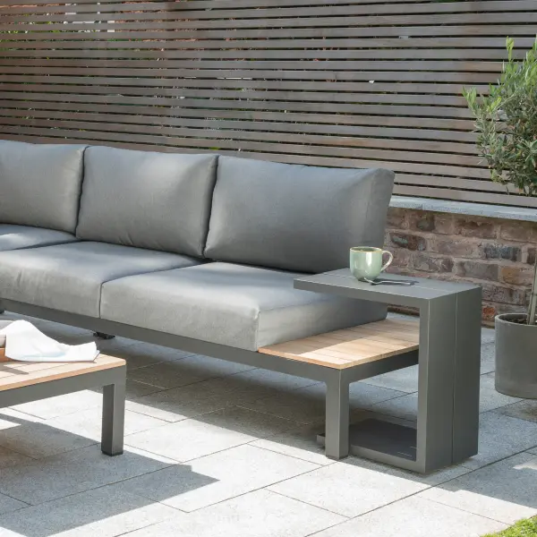 Elba Powder Coated Aluminum Side Table - Image 5