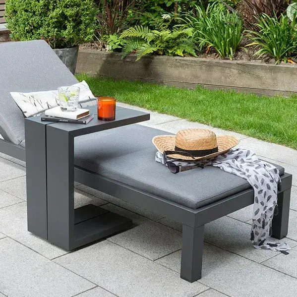 Elba Powder Coated Aluminum Side Table - Image 6