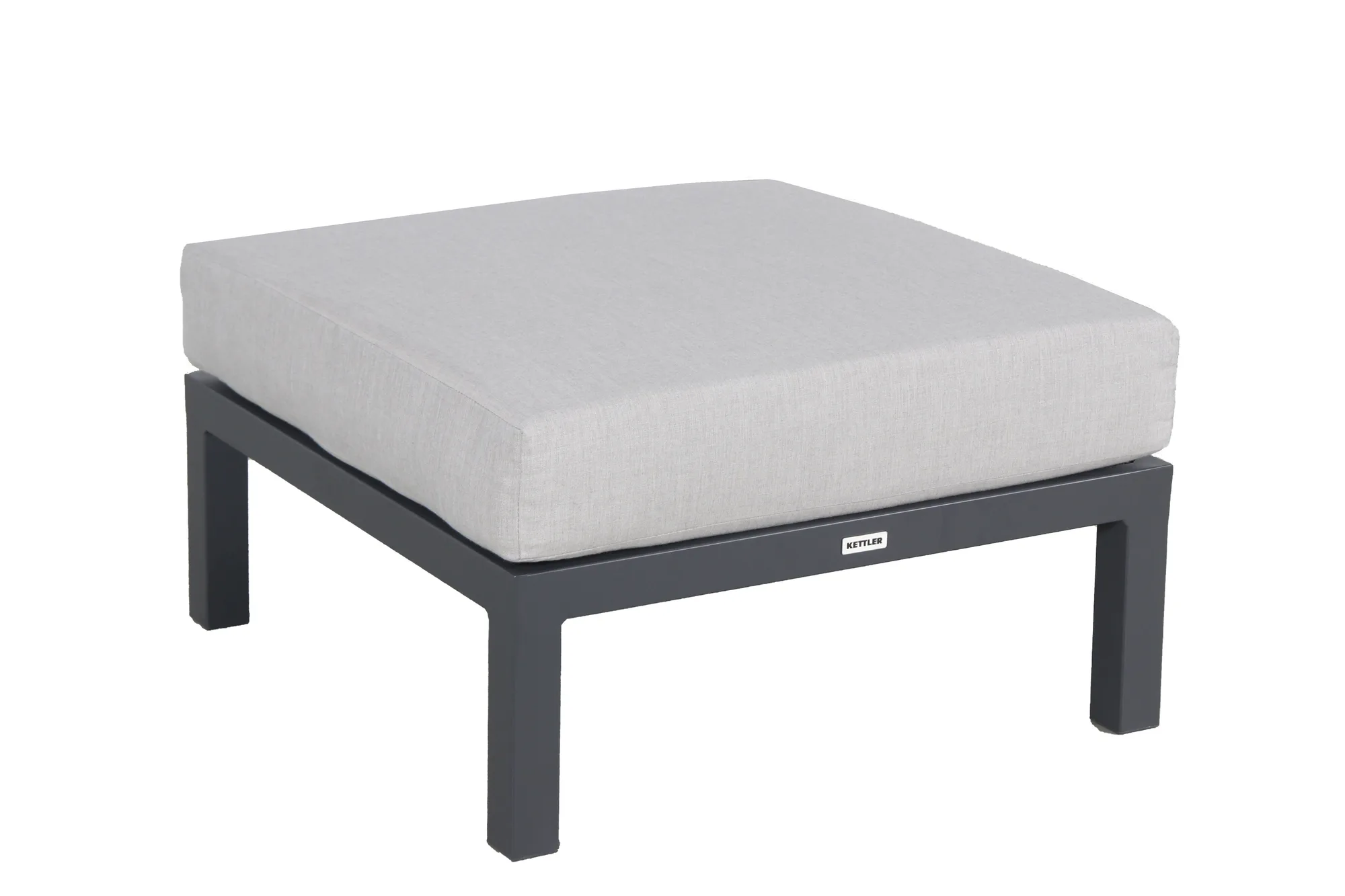 Elba Aluminum Lounge Ottoman with Cushion