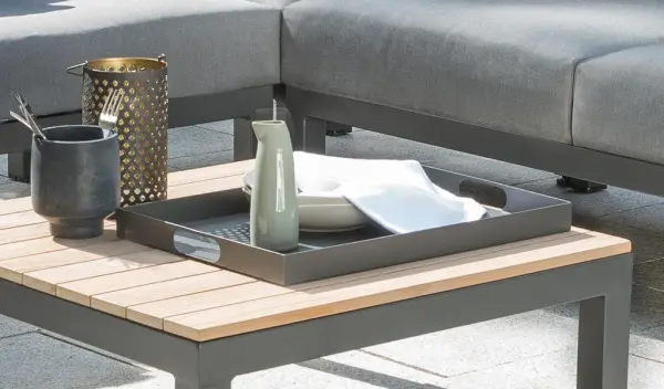 Elba Powder Coated Aluminum Serving Tray - Image 2