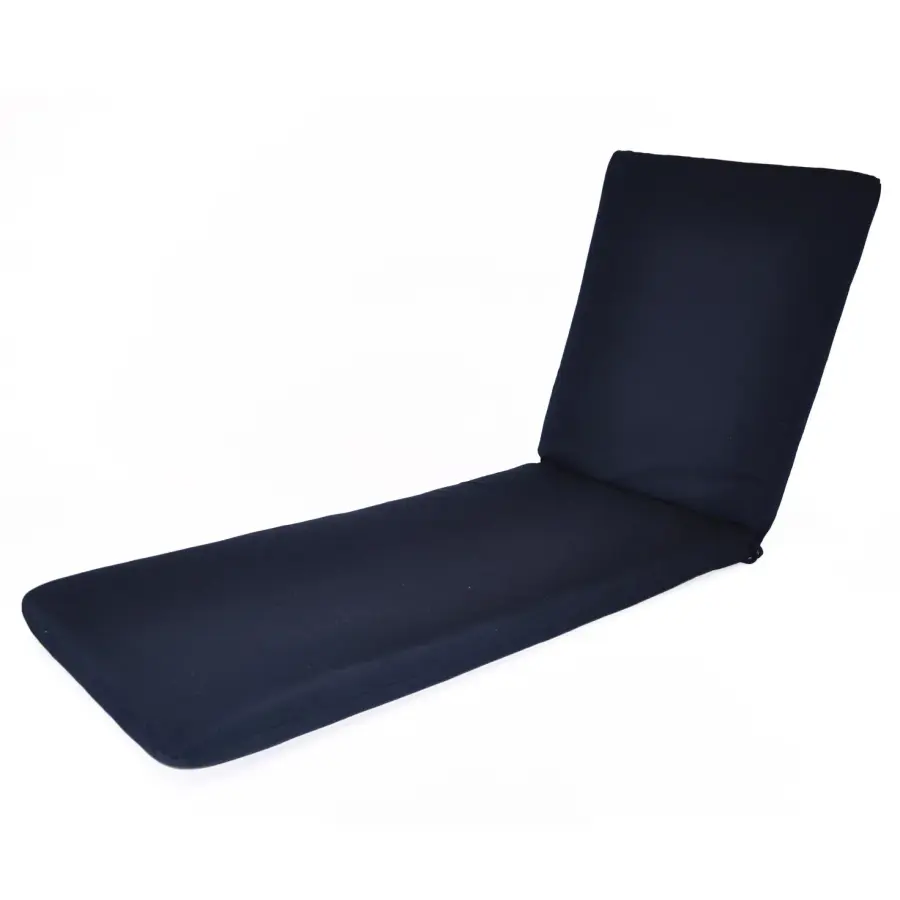 Roma Lounger Cushions in Blue Sunbrella - Image 3