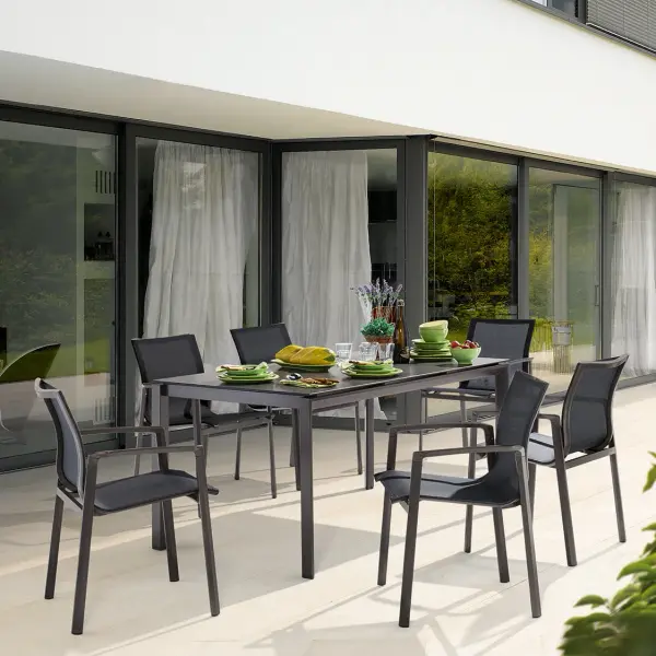 Polytec Loft 36" Square Outdoor Dining Table - Image 6