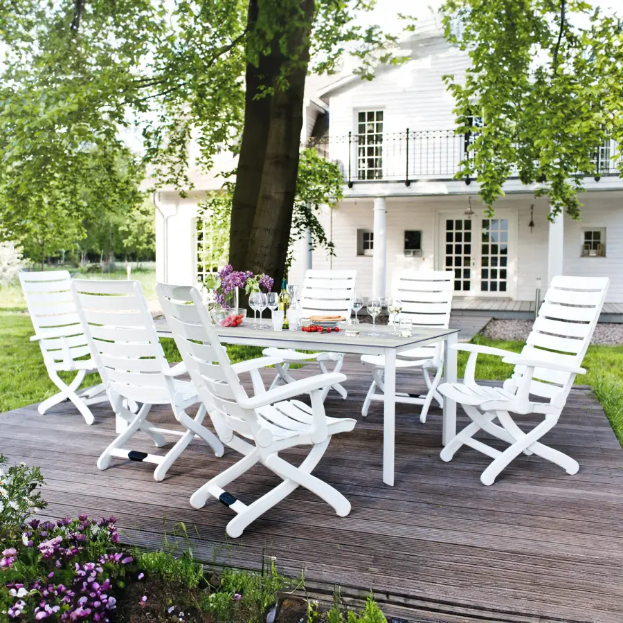 Polytec Loft 36" Square Outdoor Dining Table - Image 9