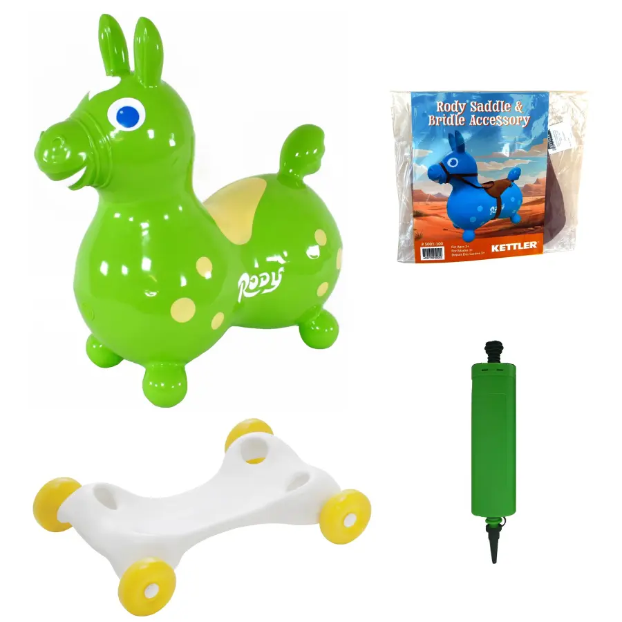 Rody Bounce Horse with Rocking Base and Saddle - Image 11