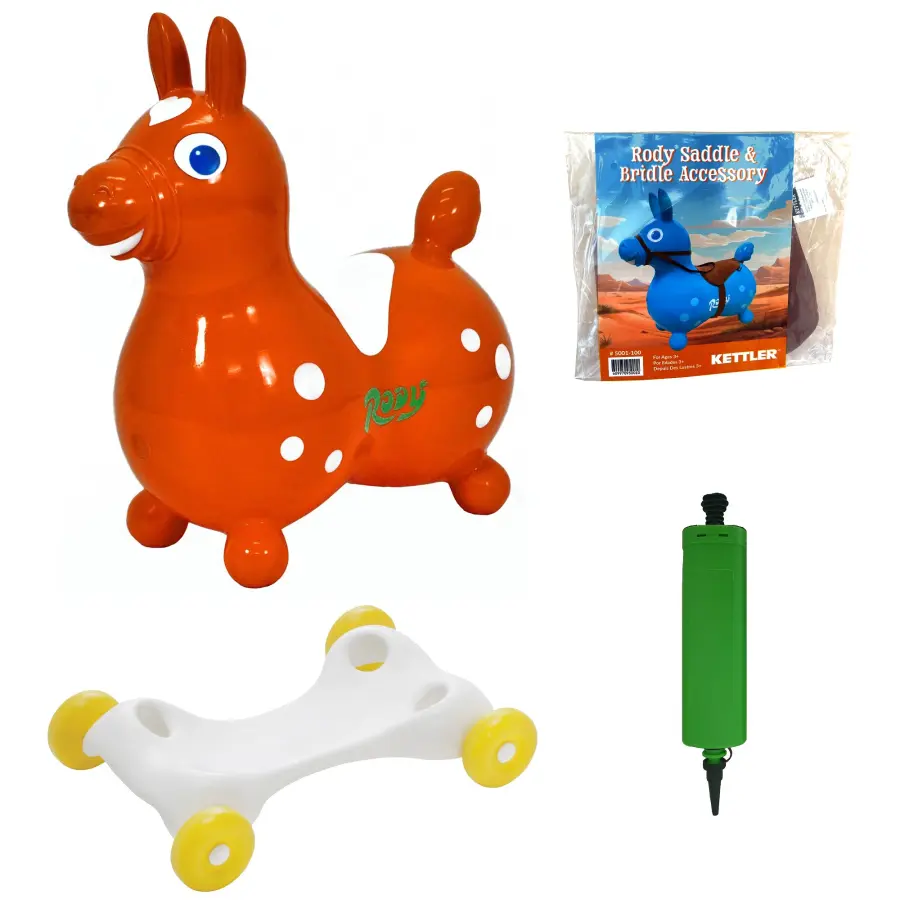Rody Bounce Horse with Rocking Base and Saddle - Image 12