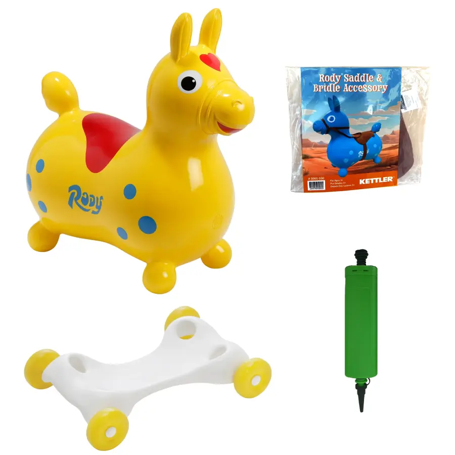 Rody Bounce Horse with Rocking Base and Saddle - Image 14