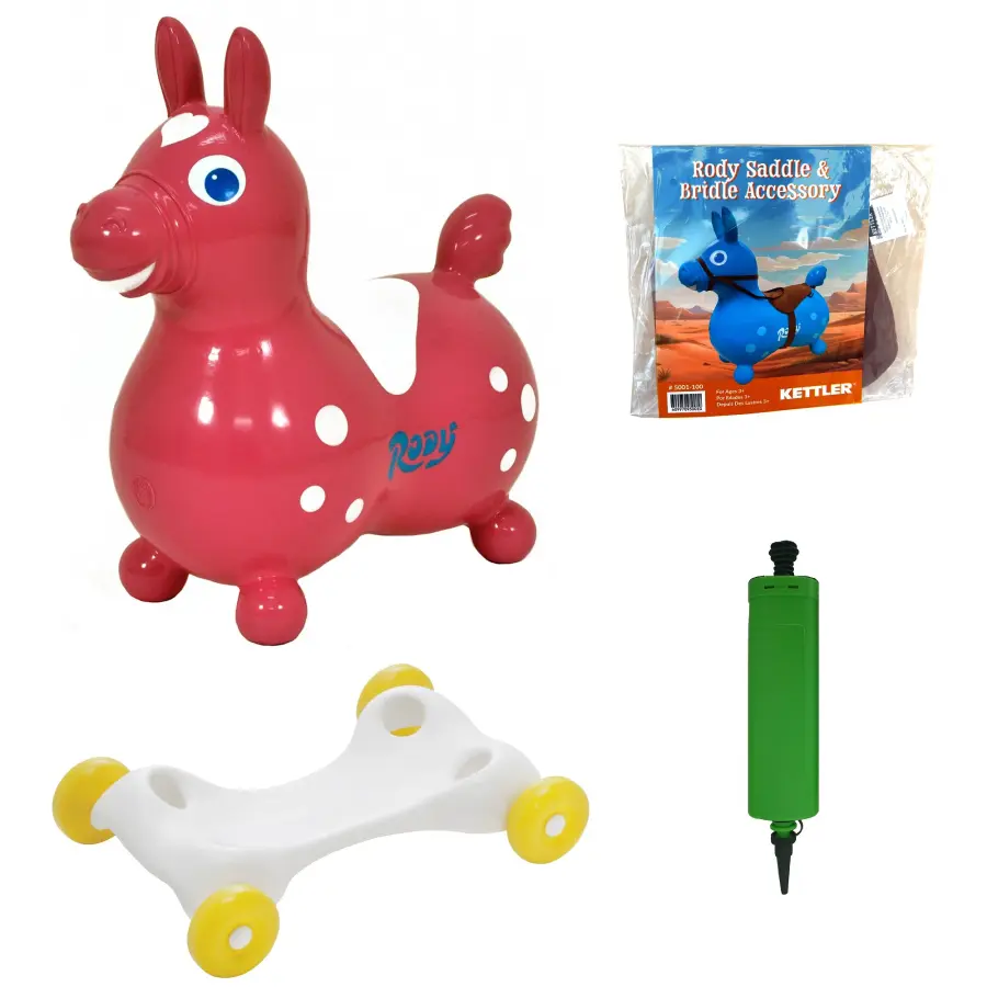 Rody Bounce Horse with Rocking Base and Saddle - Image 9