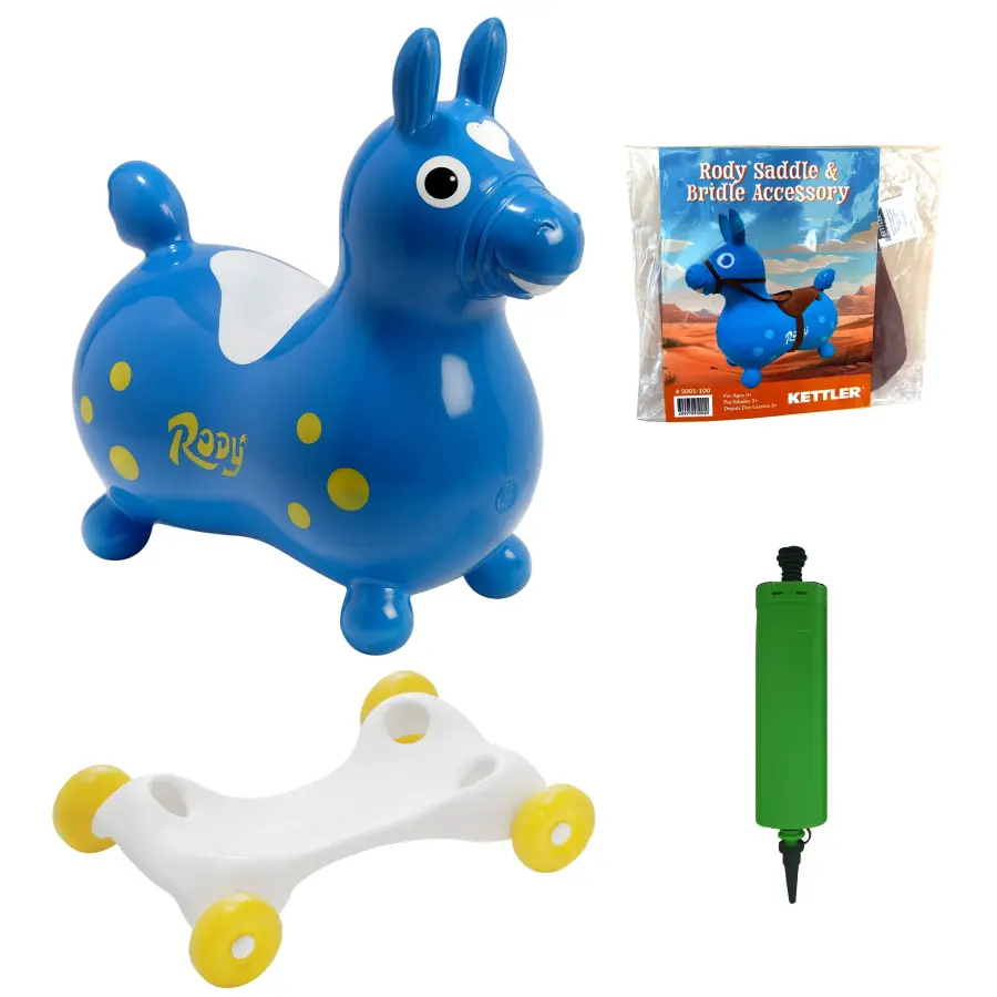 Rody Bounce Horse with Rocking Base and Saddle - Image 10