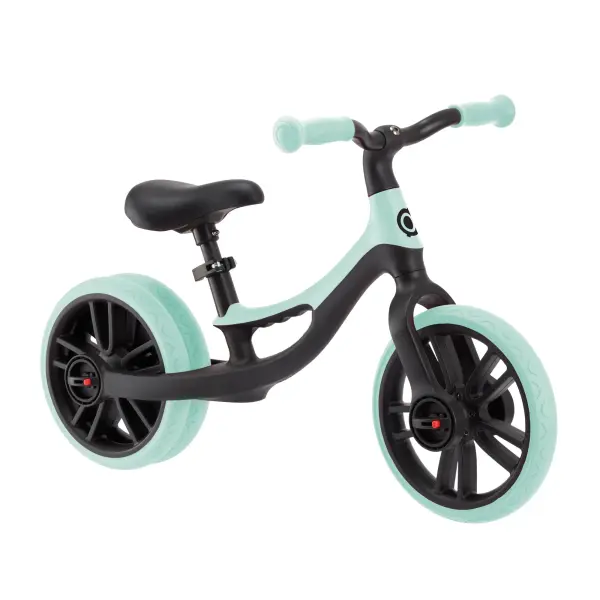 The Go Bike Elite Duo is an innovative balance bike featuring dual rear wheels that transition to single wheel as skills develop. With adjustable saddle height, tool-free assembly, and puncture-free wheels, it's perfect for toddlers learning coordination.