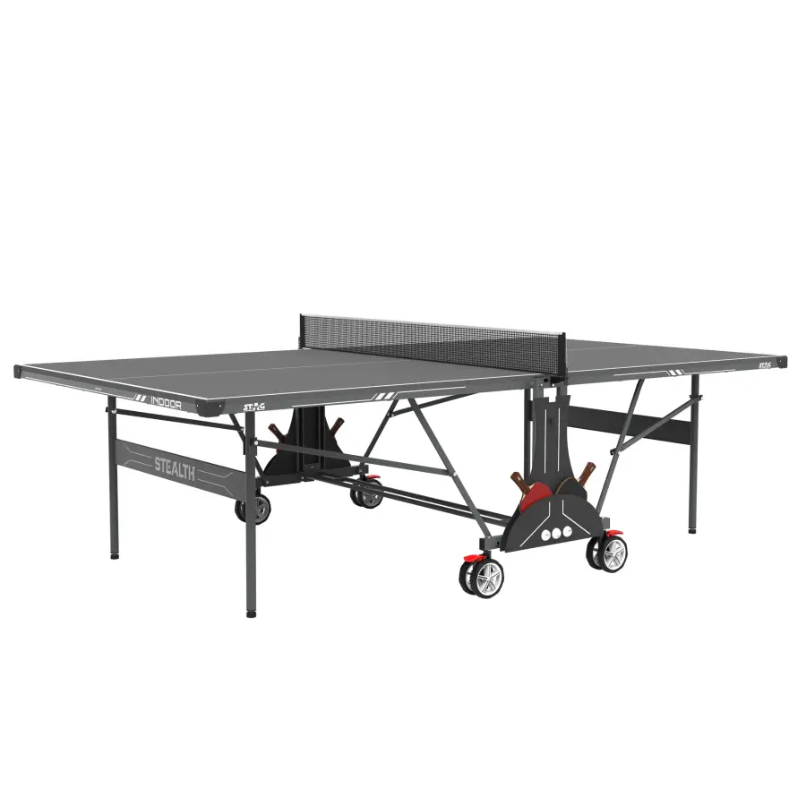 STAG Stealth Indoor Table Tennis Table 2-Player Bundle - Image 1