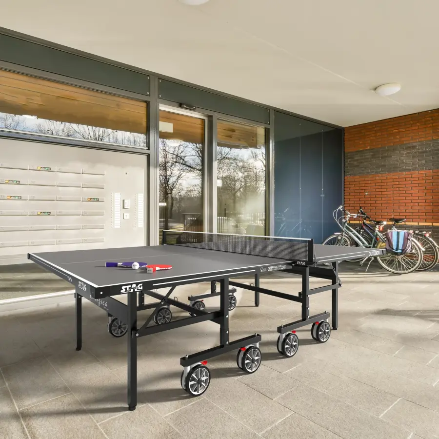 Pacifica Gray Outdoor Table Tennis Table - 4-Player Bundle - Image 4