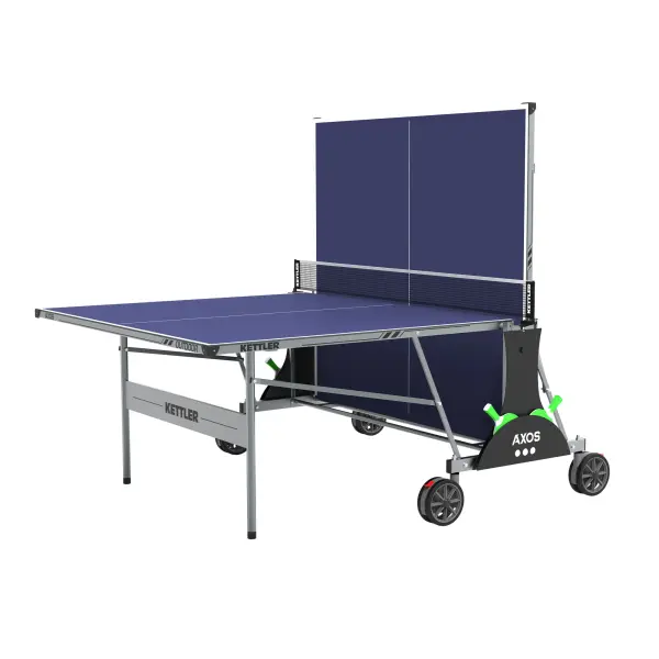 The KETTLER Axos OUTDOOR delivers tournament-quality play with weatherproof durability. Features one-hand opening mechanism, scratch-resistant surface, and includes rackets and balls for immediate play. - alternate view