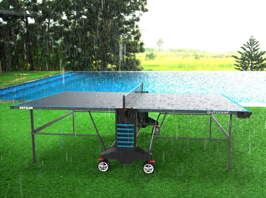 KETTLER OUTDOOR 4 Table Tennis Table - 2-Player Bundle - Image 6