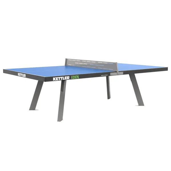 The KETTLER Eden is a commercial-grade, fully stationary table tennis table built for permanent outdoor installation. Manufactured in Germany with weatherproof materials and exceptional durability. - alternate view